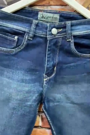 Men Dark Blue Premium Denim Jeans with Classic 5-Pocket Design for Casual and Daily Wear