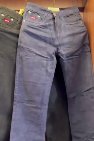 Men Dark Blue Slim Fit Denim Jeans for Casual, Office Casual and Daily Wear